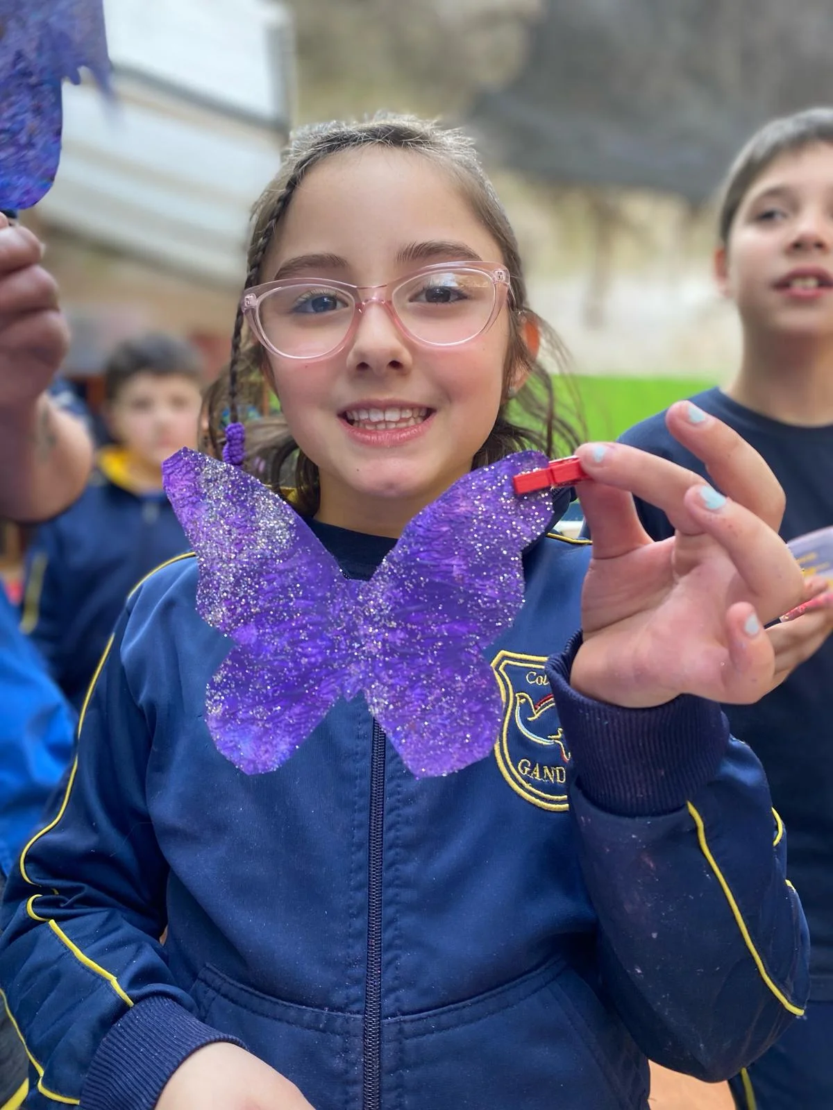 Niños jugando en el patio de Colegio Gandhi Montevideo